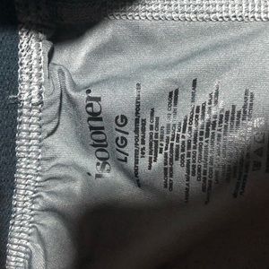 size large gray Isotoner tights